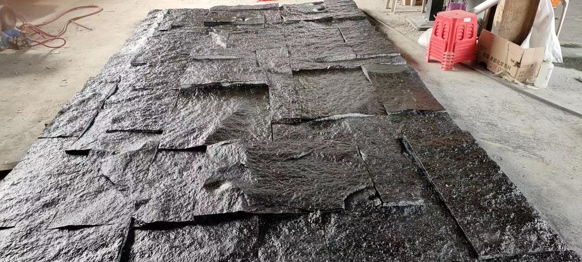 現代簡約風格石材電視背景墻